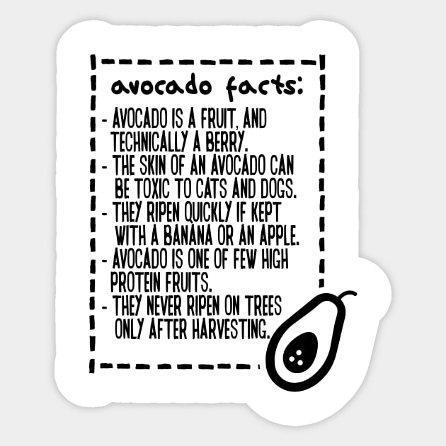 Avocado Toast Facts Funny Cute Vegan Graphic Gift Fun Meme Sticker by TellingTales